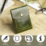 SmartFlip Genuine Leather Wallet – Slim Card Holder with Cash Compartment