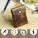 SmartFlip Genuine Leather Wallet – Slim Card Holder with Cash Compartment