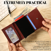 SmartFold Wallet – Leather RFID  Card Holder
