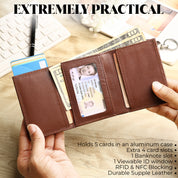 SmartFold Pro Wallet – Leather RFID  Card Holder