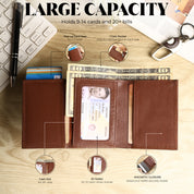 SmartFold Pro Wallet – Leather RFID  Card Holder