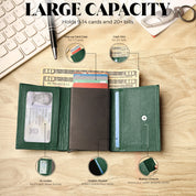 SmartFold Wallet – Leather RFID  Card Holder