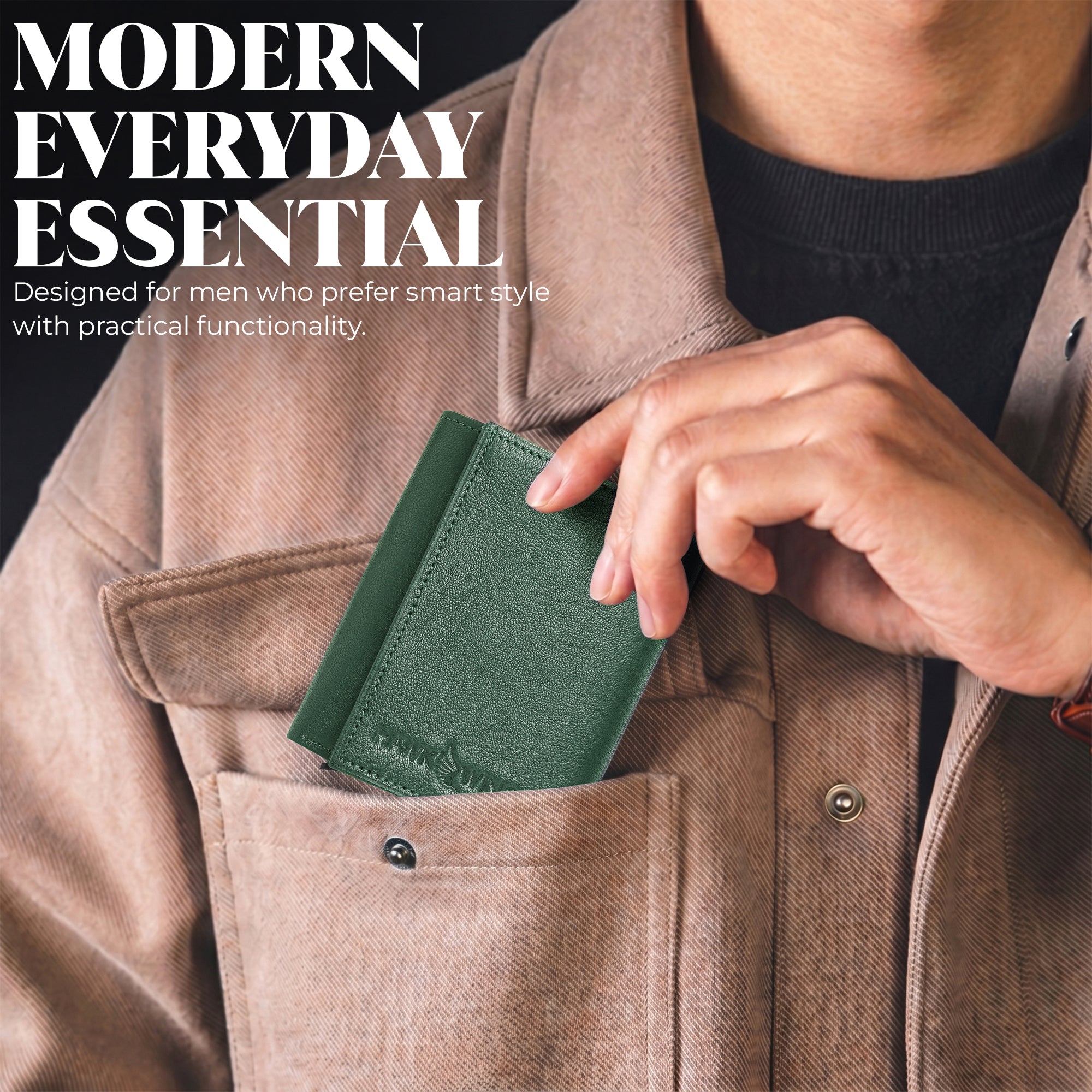 SmartFold Wallet – Leather RFID  Card Holder