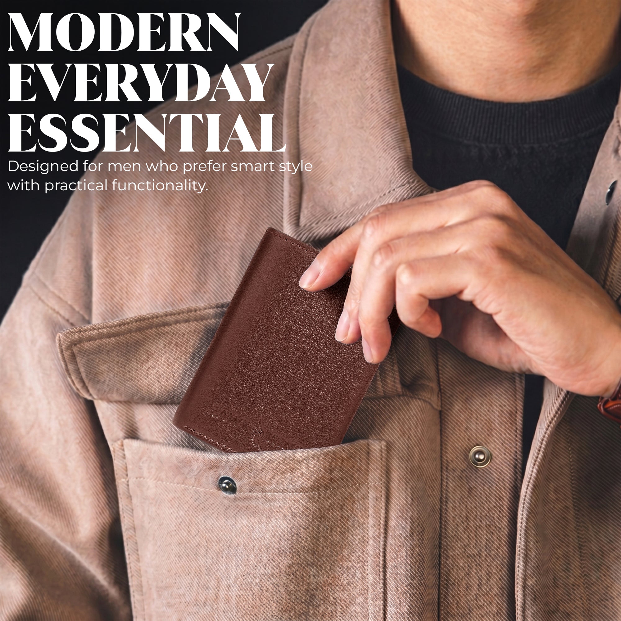 SmartFold Pro Wallet – Leather RFID  Card Holder