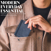SmartFold Wallet – Leather RFID  Card Holder