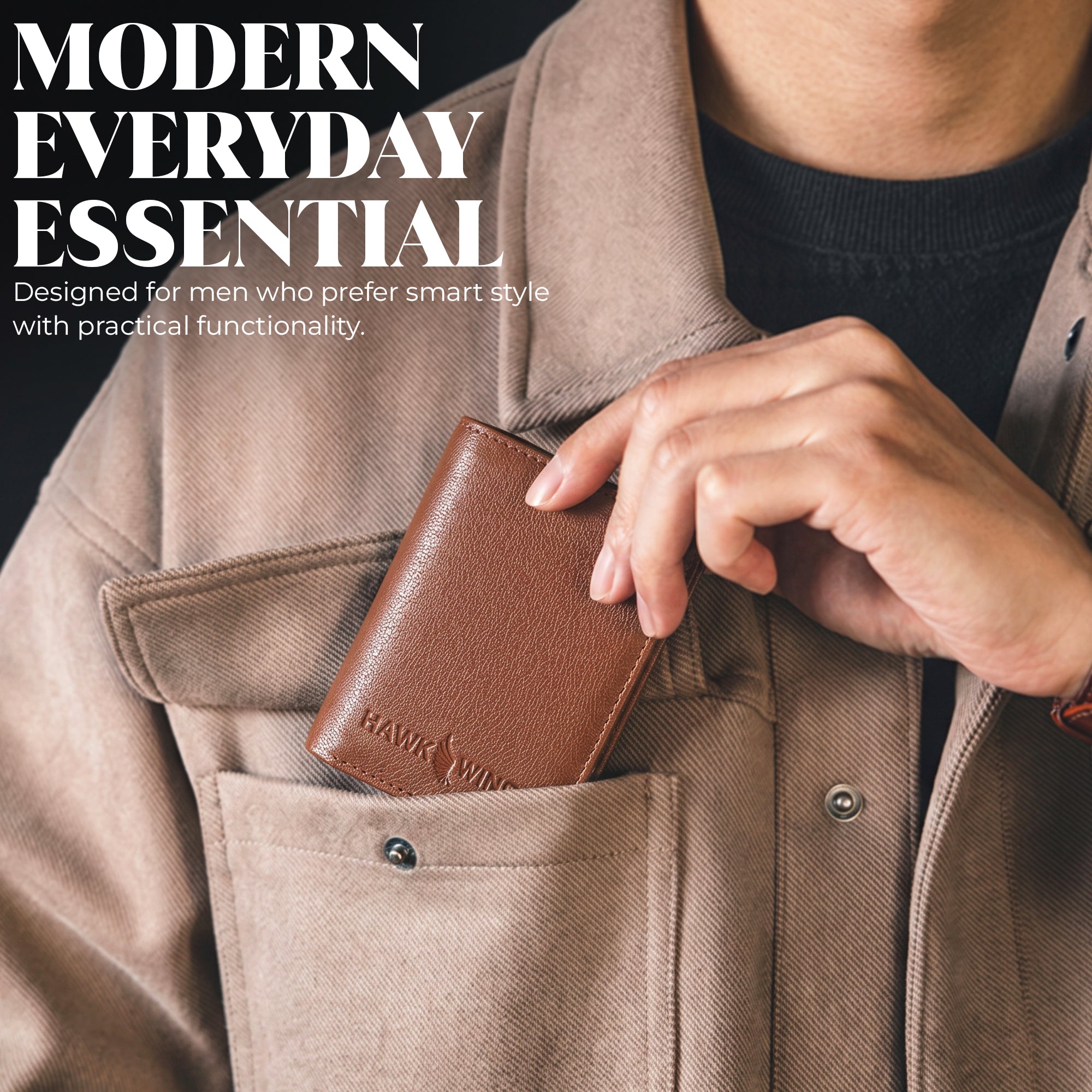 SmartFold Pro Wallet – Leather RFID  Card Holder