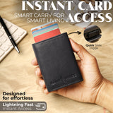 SmartFold Pro Wallet – Leather RFID  Card Holder