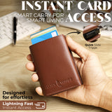 SmartFold Pro Wallet – Leather RFID  Card Holder