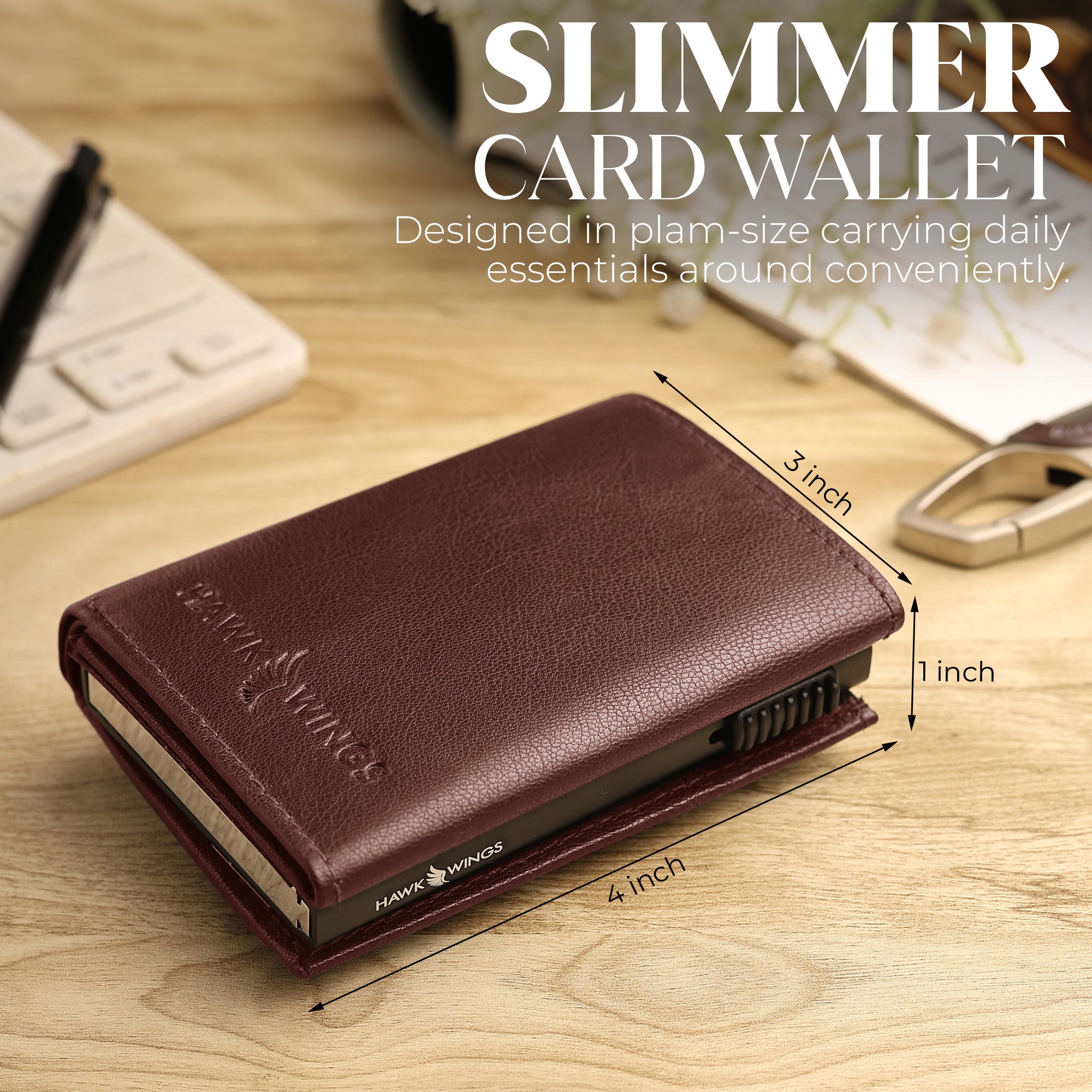 SmartFold Pro Wallet – Leather RFID  Card Holder