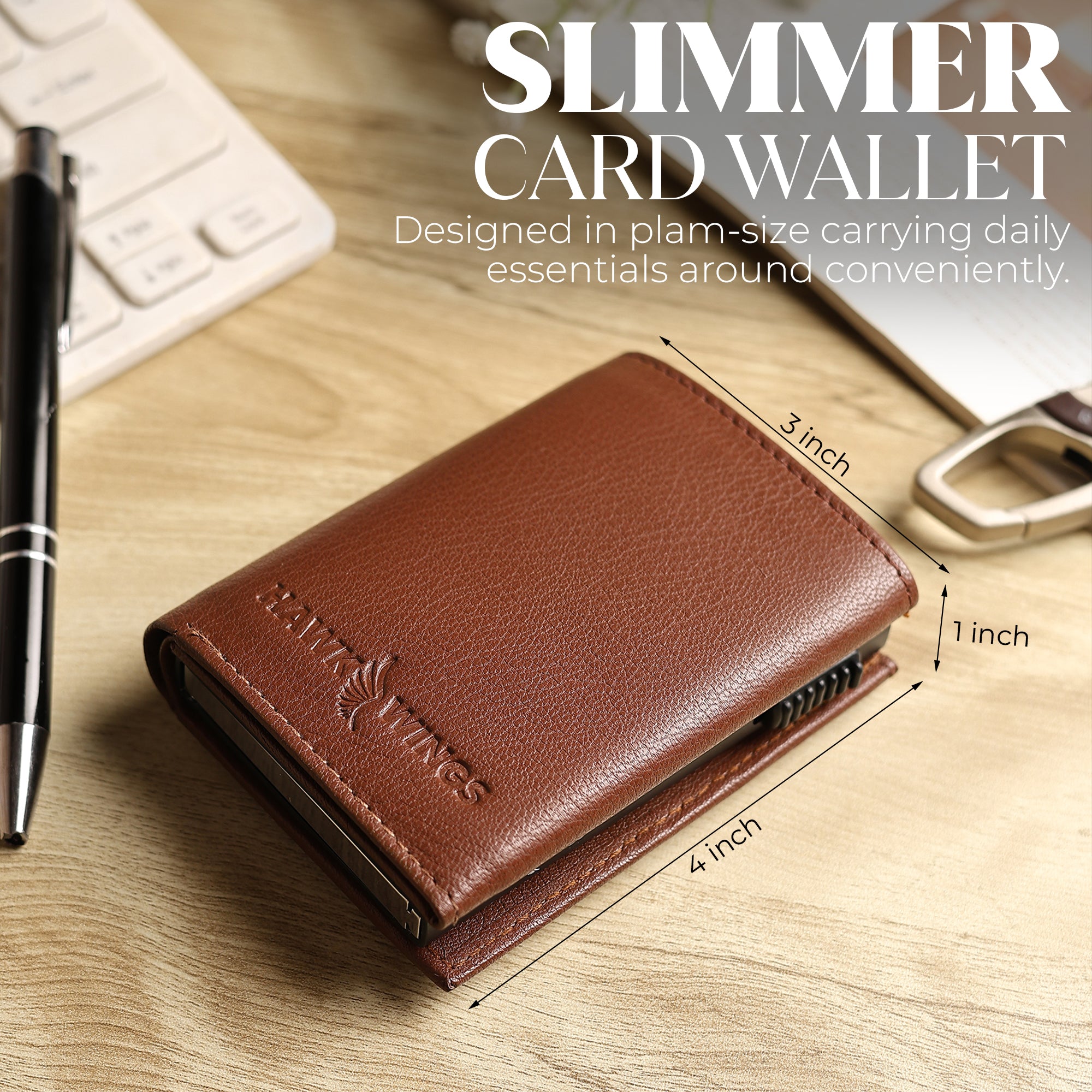 SmartFold Pro Wallet – Leather RFID  Card Holder