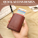 SmartFold Wallet – Leather RFID  Card Holder