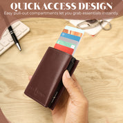 SmartFold Pro Wallet – Leather RFID  Card Holder