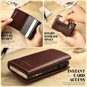 SmartFold Pro Wallet – Leather RFID  Card Holder