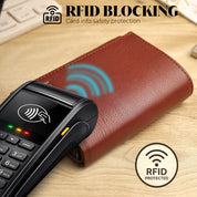 SmartFold Wallet – Leather RFID  Card Holder
