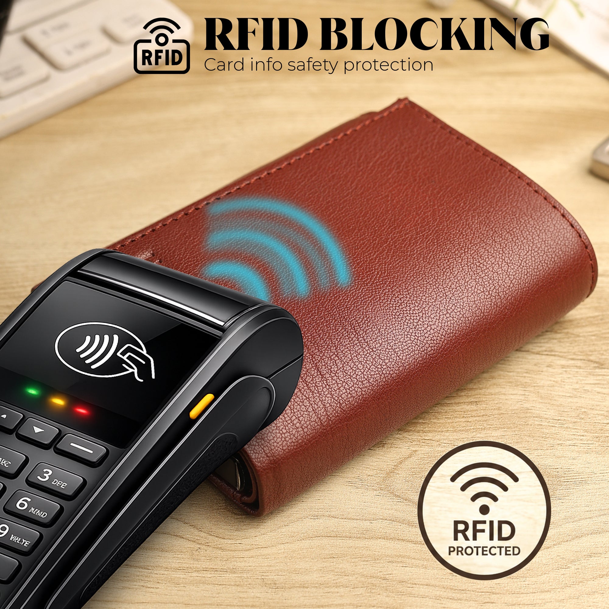 SmartFold Wallet – Leather RFID  Card Holder