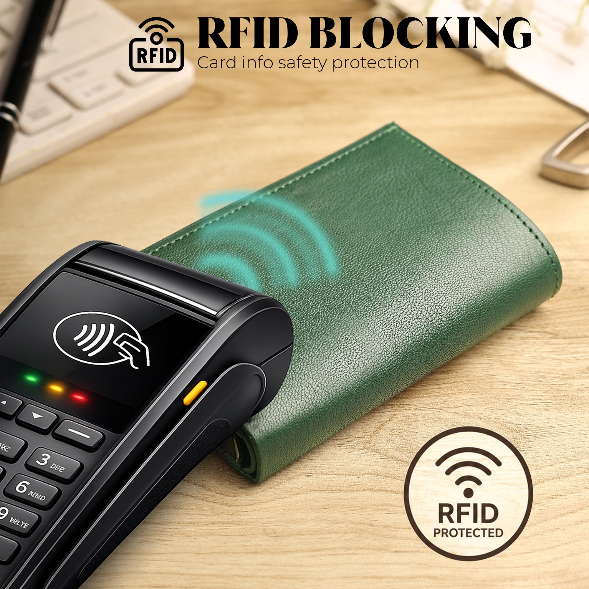 SmartFold Wallet – Leather RFID  Card Holder
