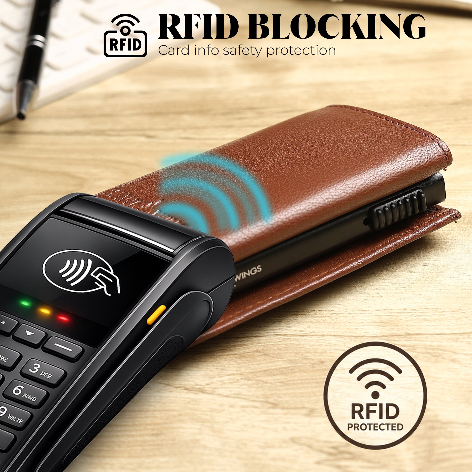 SmartFold Pro Wallet – Leather RFID  Card Holder