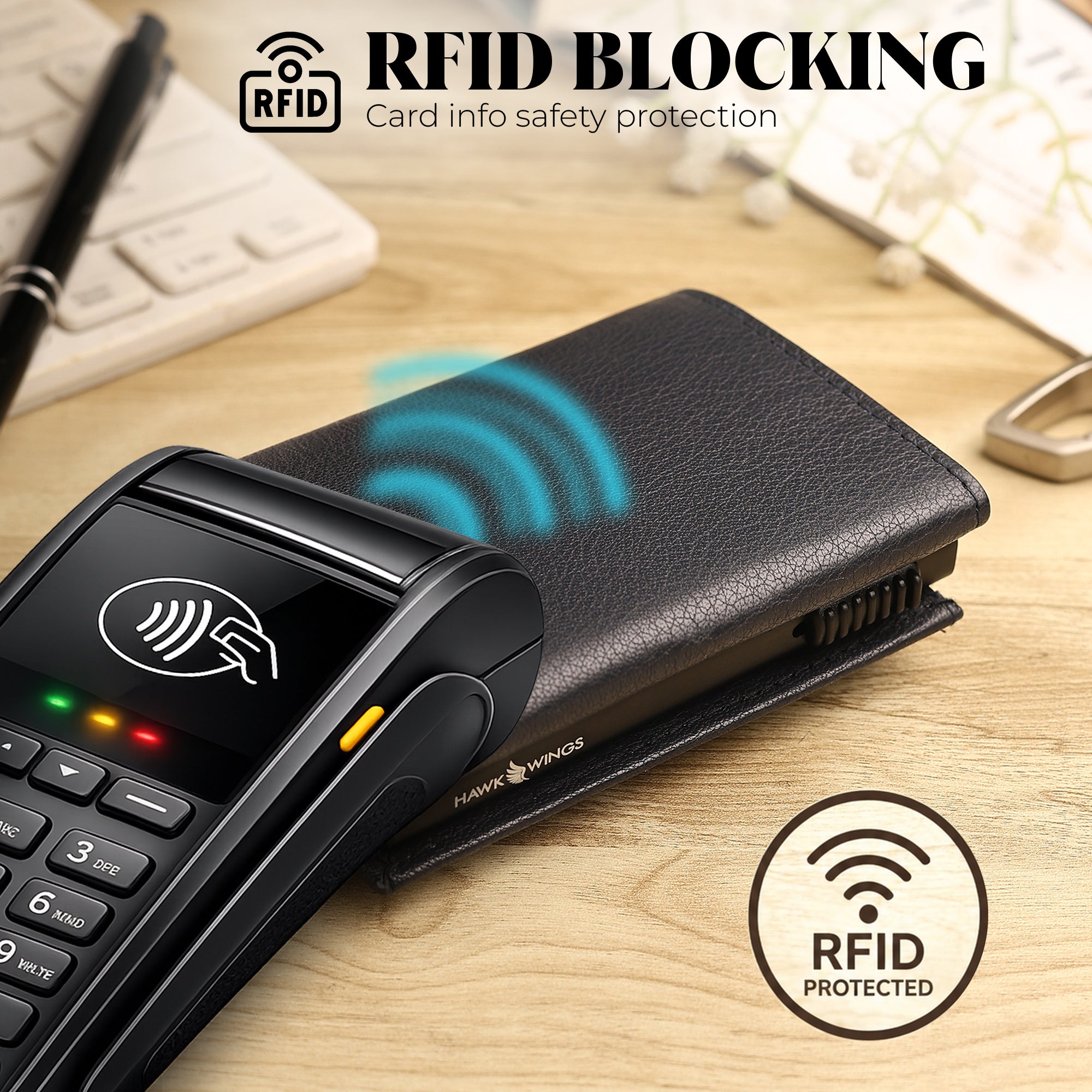 SmartFold Pro Wallet – Leather RFID  Card Holder