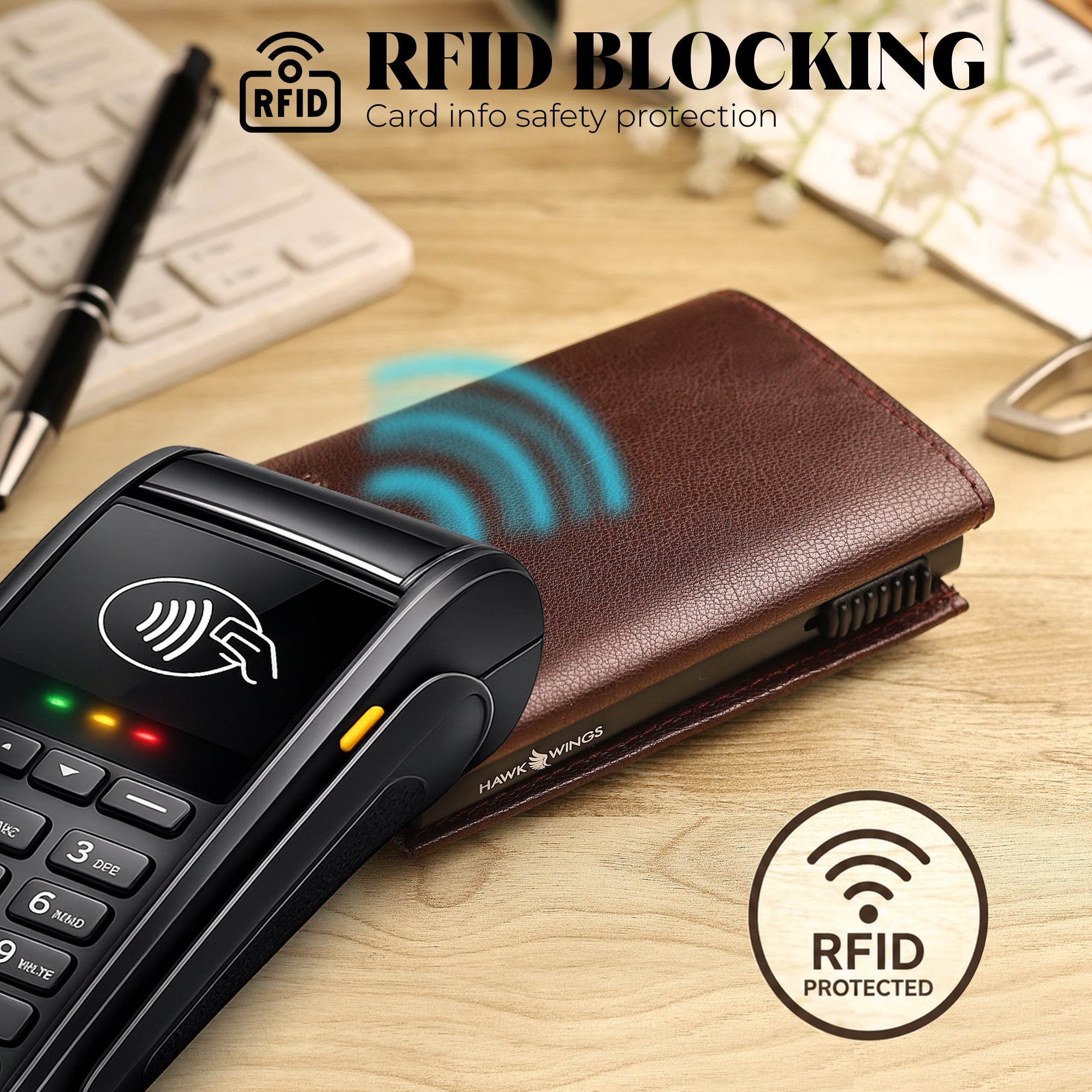SmartFold Pro Wallet – Leather RFID  Card Holder