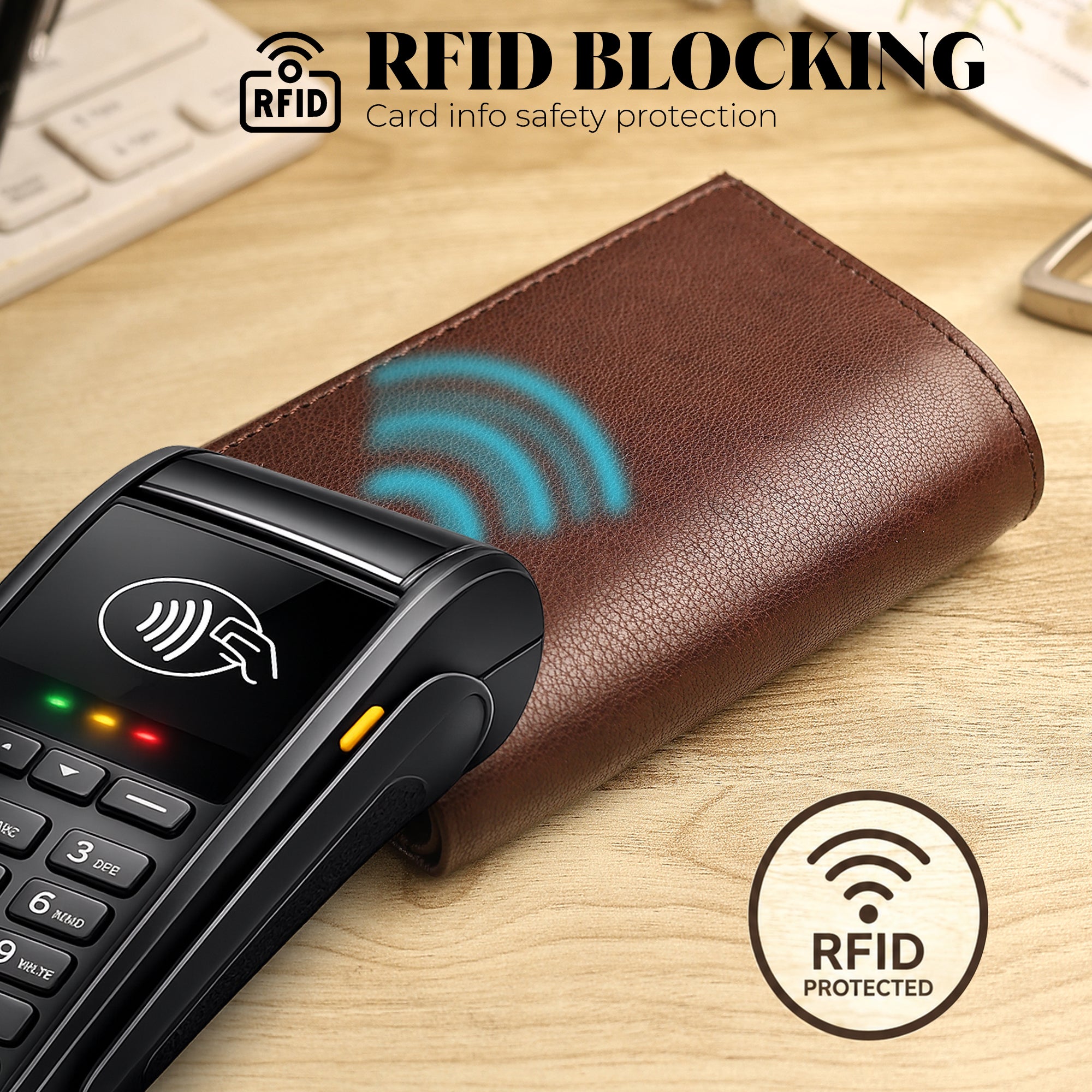 SmartFold Wallet – Leather RFID  Card Holder