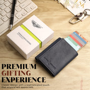 SmartFold Wallet – Leather RFID  Card Holder