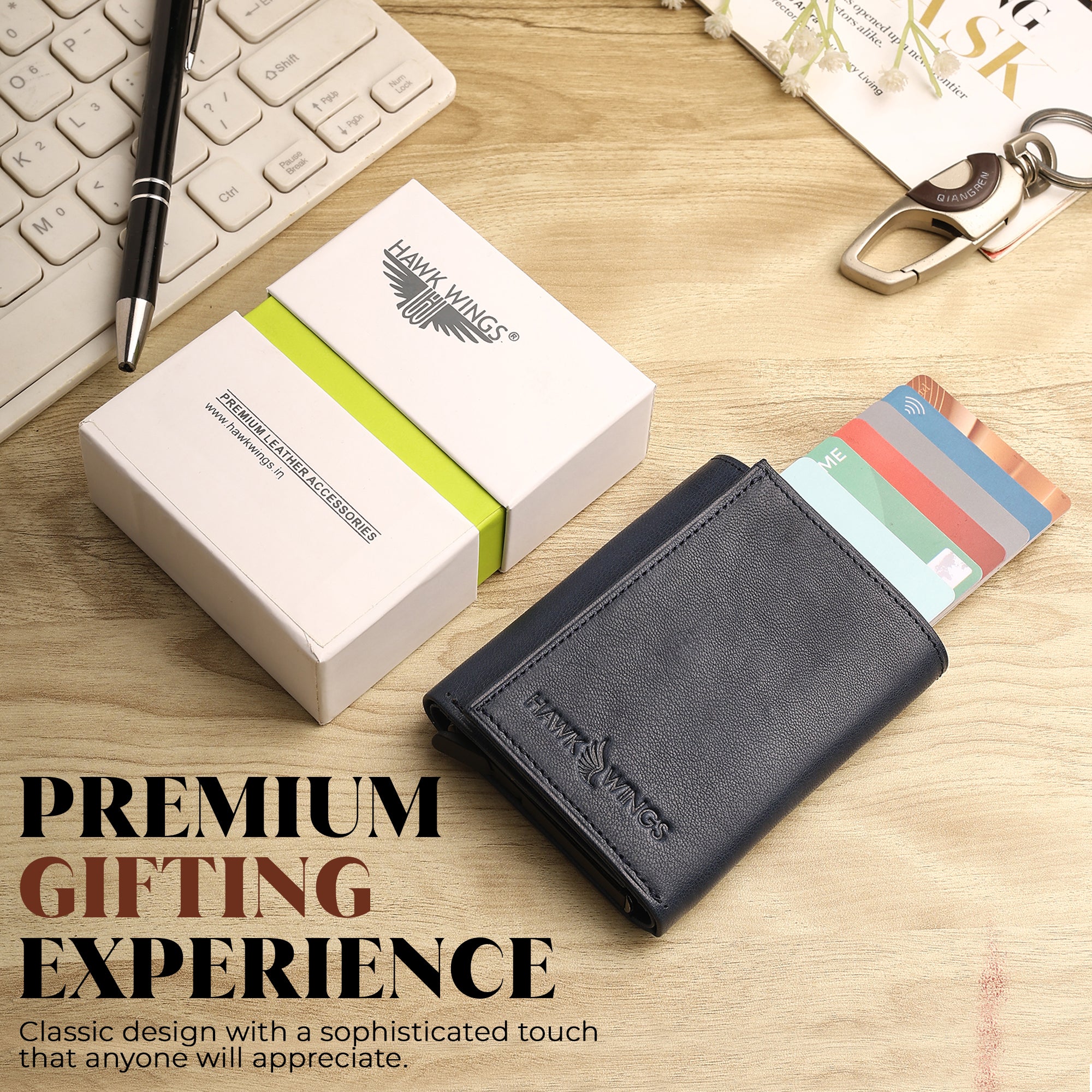 SmartFold Wallet – Leather RFID  Card Holder