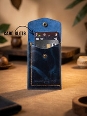 SmartFlip Genuine Leather Wallet – Slim Card Holder with Cash Compartment