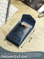 SmartFlip PRO Genuine Leather Wallet – Slim Card Holder with Cash Compartment