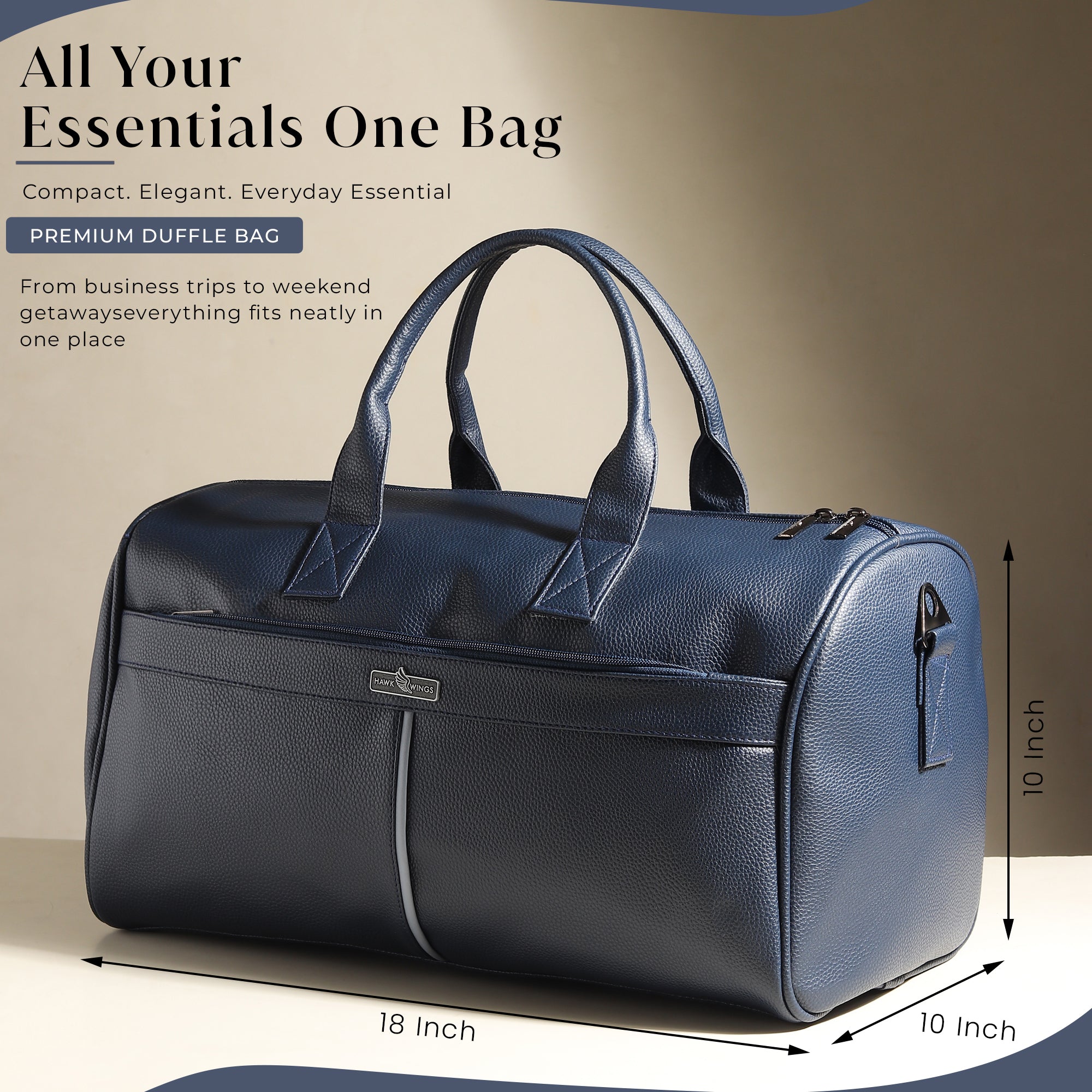 Monaco Blue – Premium Travel Duffle Bag