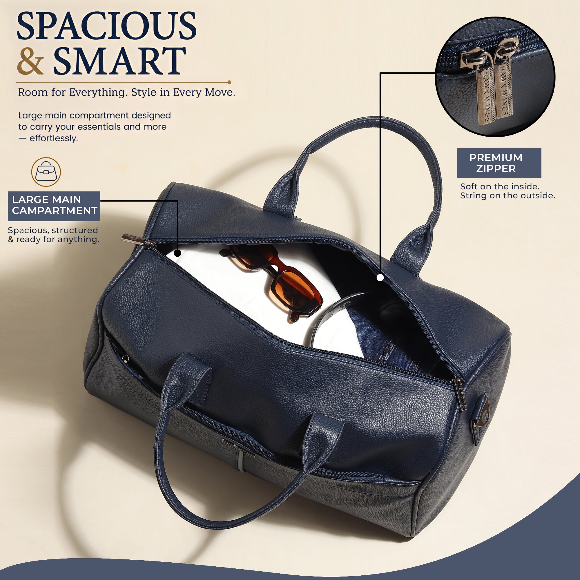 Monaco Blue – Premium Travel Duffle Bag
