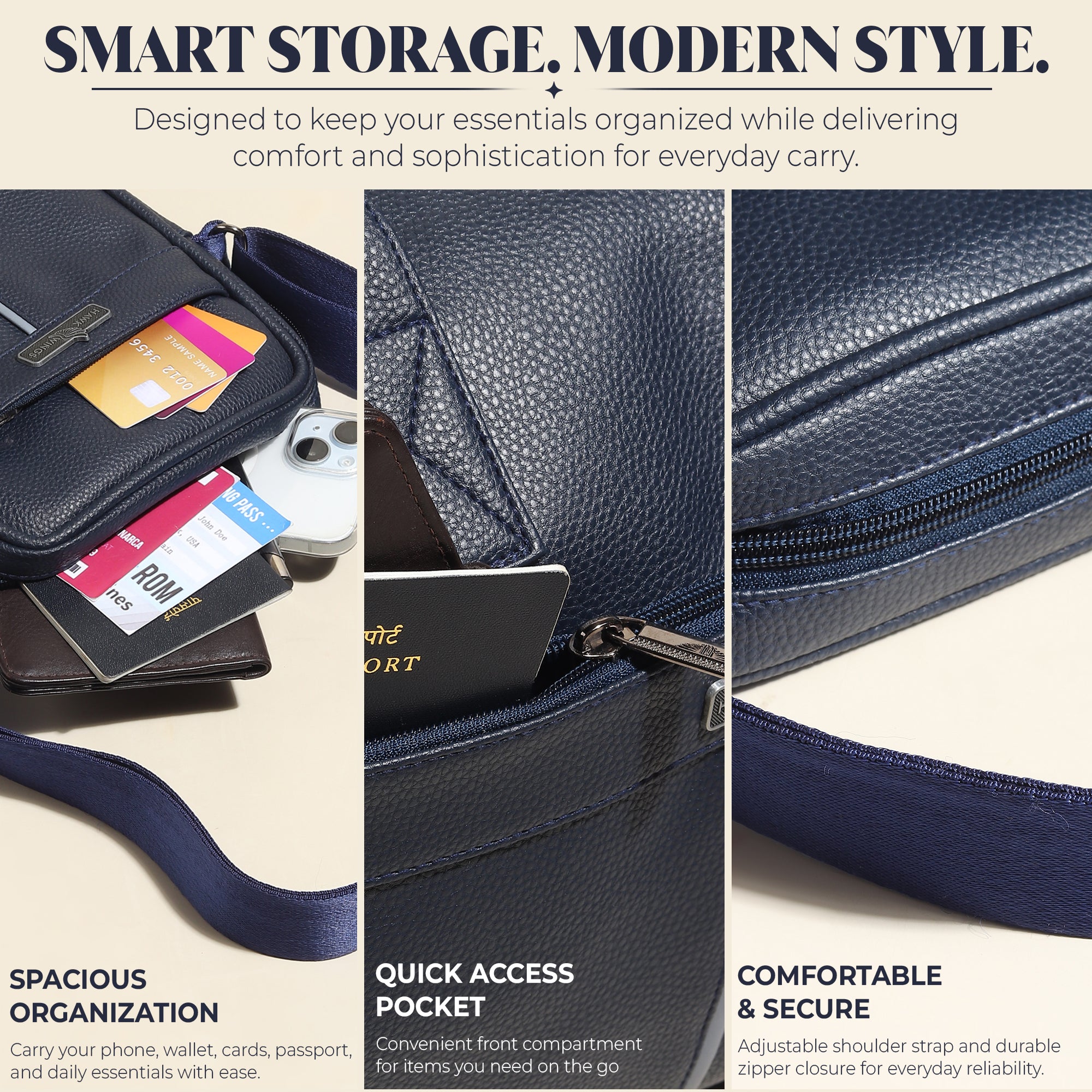 Monaco Blue – Premium Sling Bag