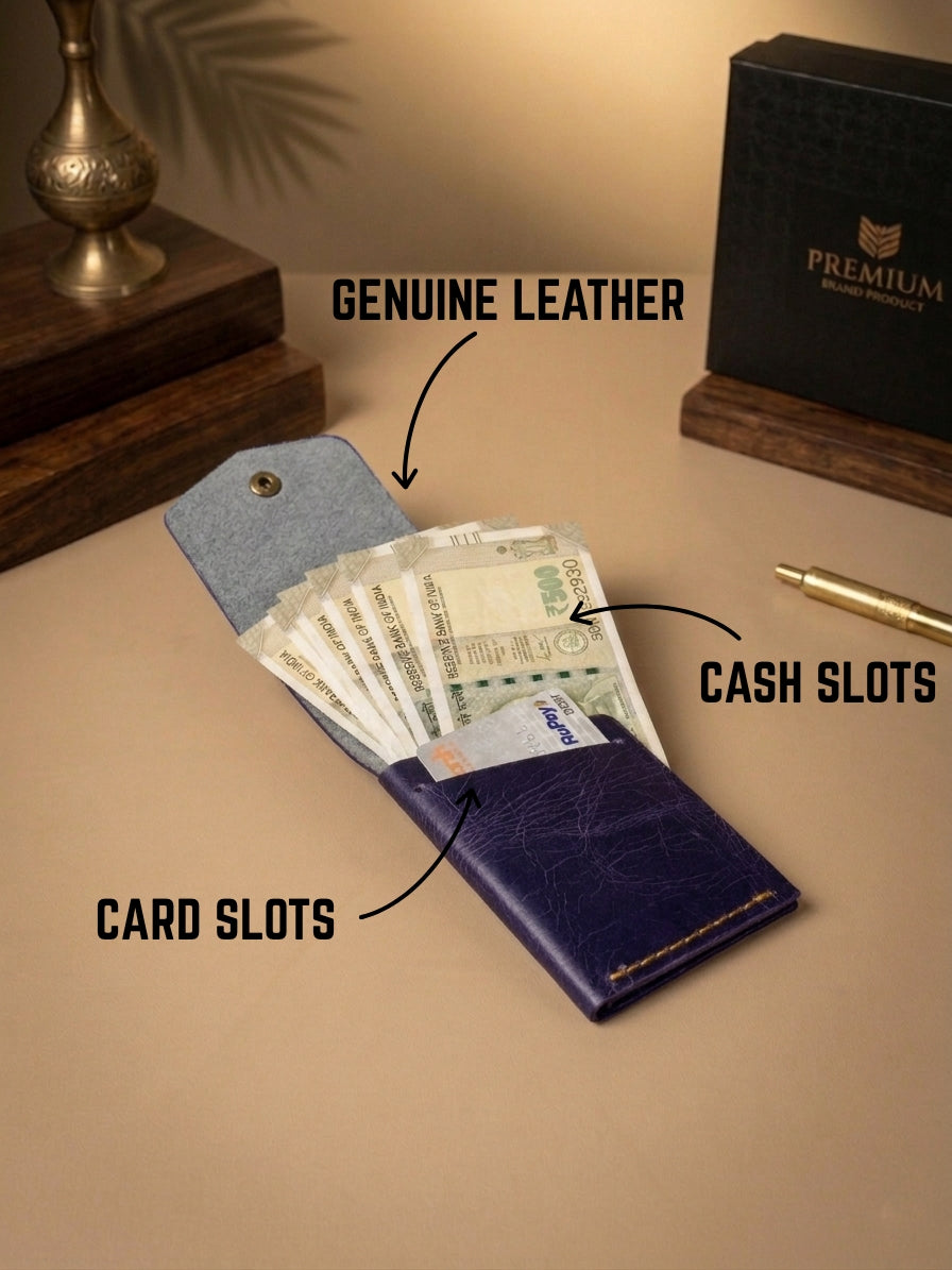 Smart Flip Leather Wallet - PACK OF 3