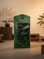 SmartFlip Genuine Leather Wallet – Slim Card Holder with Cash Compartment