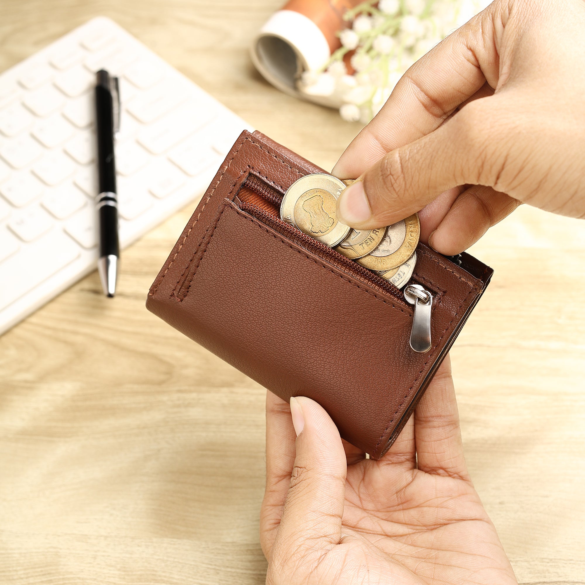 SmartFold Pro Wallet – Leather RFID  Card Holder