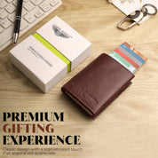 SmartFold Pro Wallet – Leather RFID  Card Holder