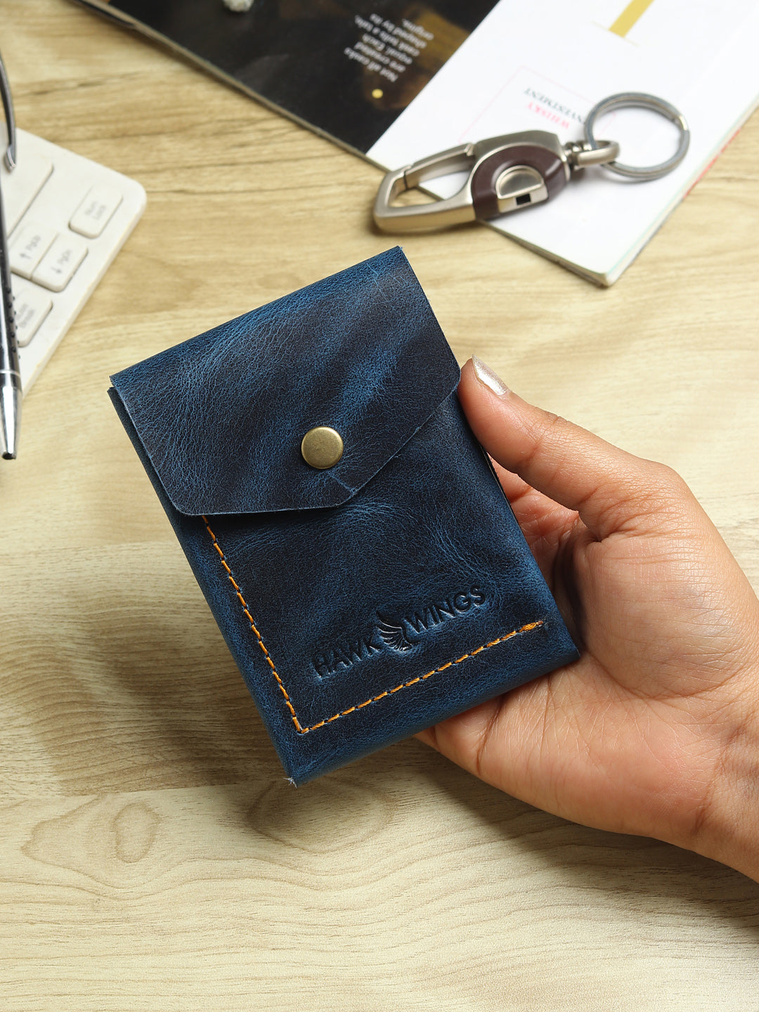 SmartFlip PRO Genuine Leather Wallet – Slim Card Holder with Cash Compartment