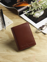 Hawk Wings Men's Genuine Leather Tri-Fold Wallet – RFID Blocking