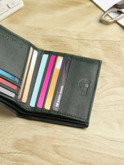 Notebook Wallet for Men Classic RFID Genuine Leather - HW 2204