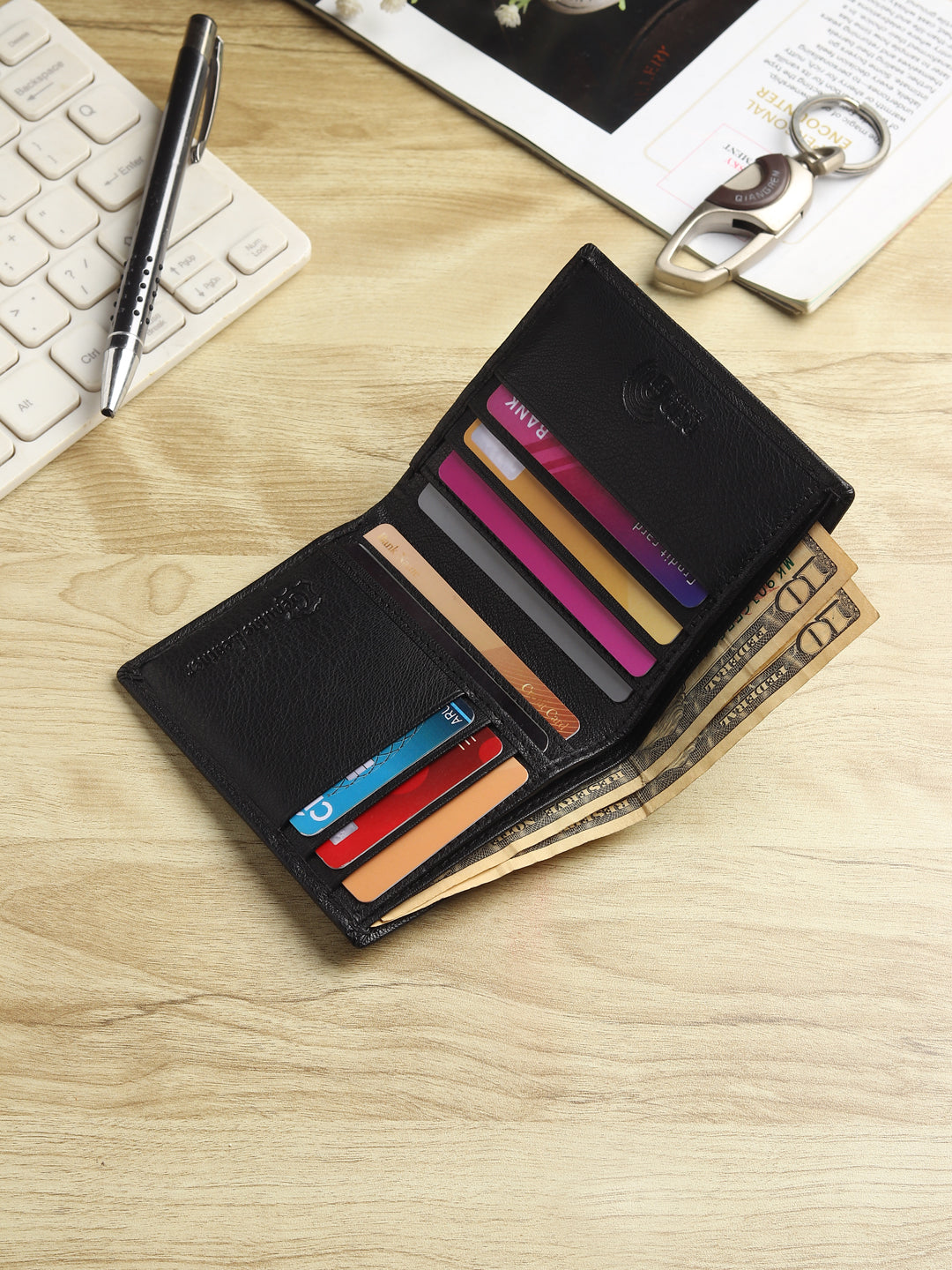 Notebook Wallet for Men Classic RFID Genuine Leather - HW 2204