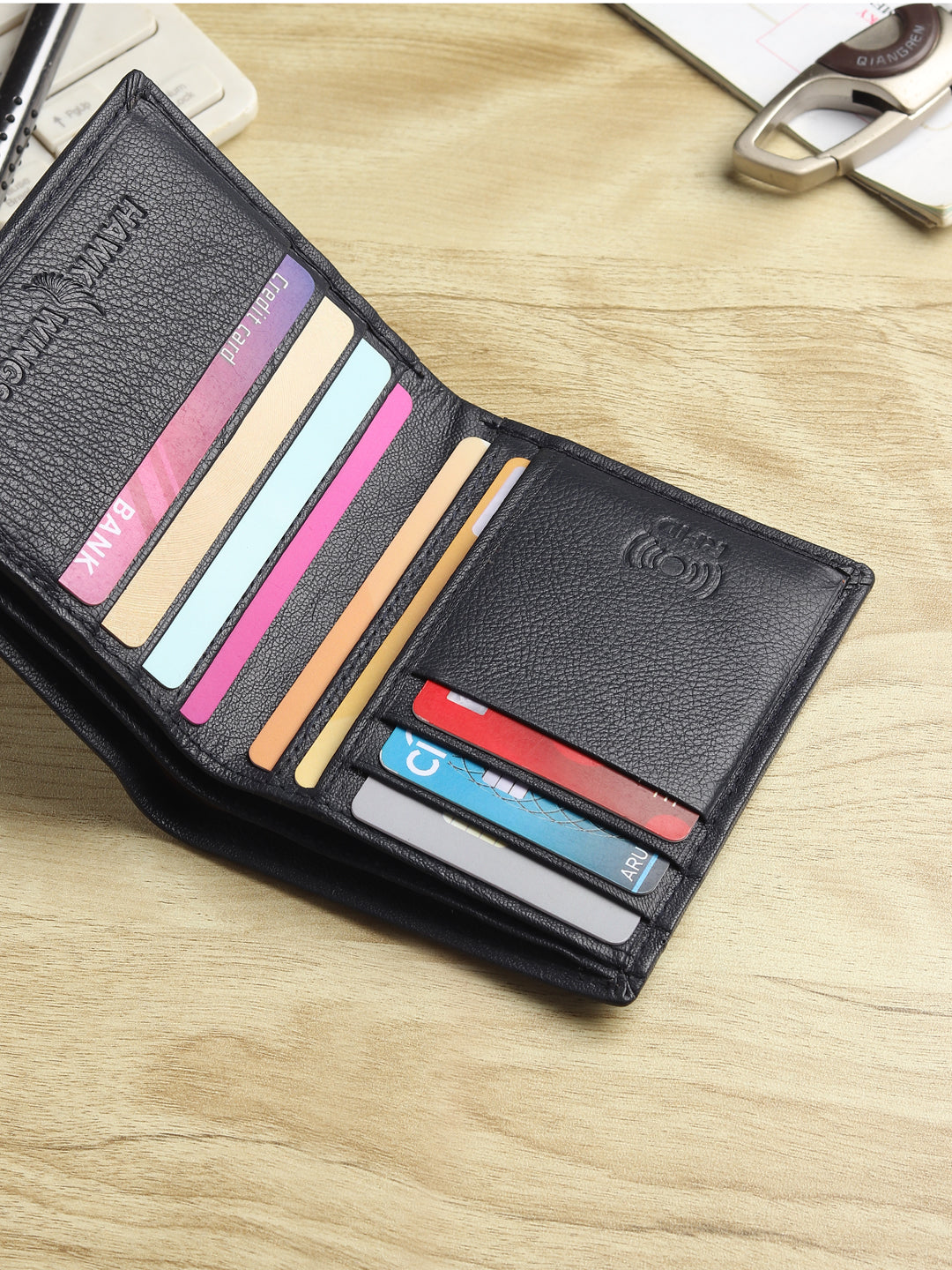 Notebook Wallet for Men Classic RFID Genuine Leather - HW 2204