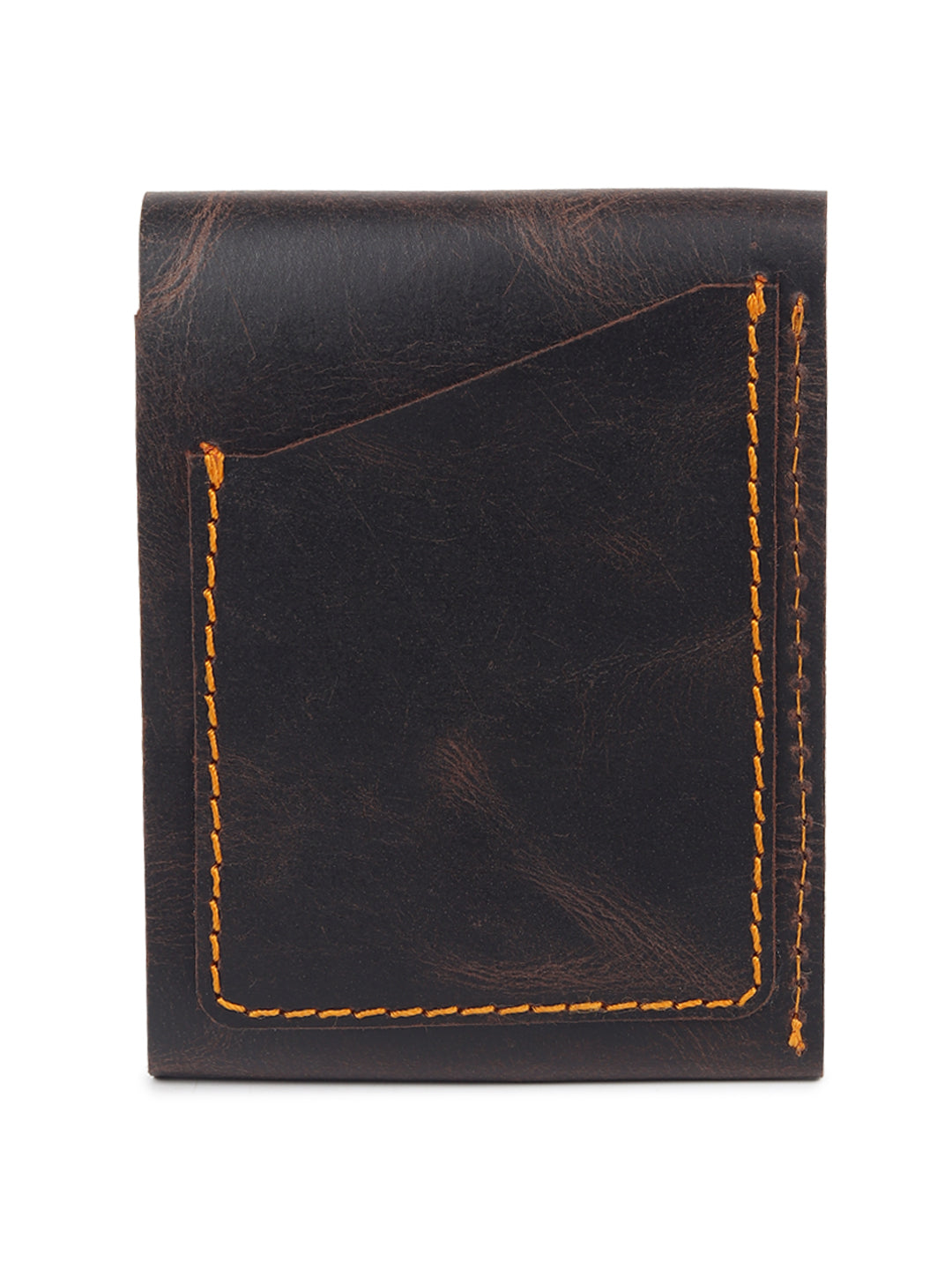 Vintage Snap Genuine Leather Wallet – Slim Card Holder with Cash Compartment