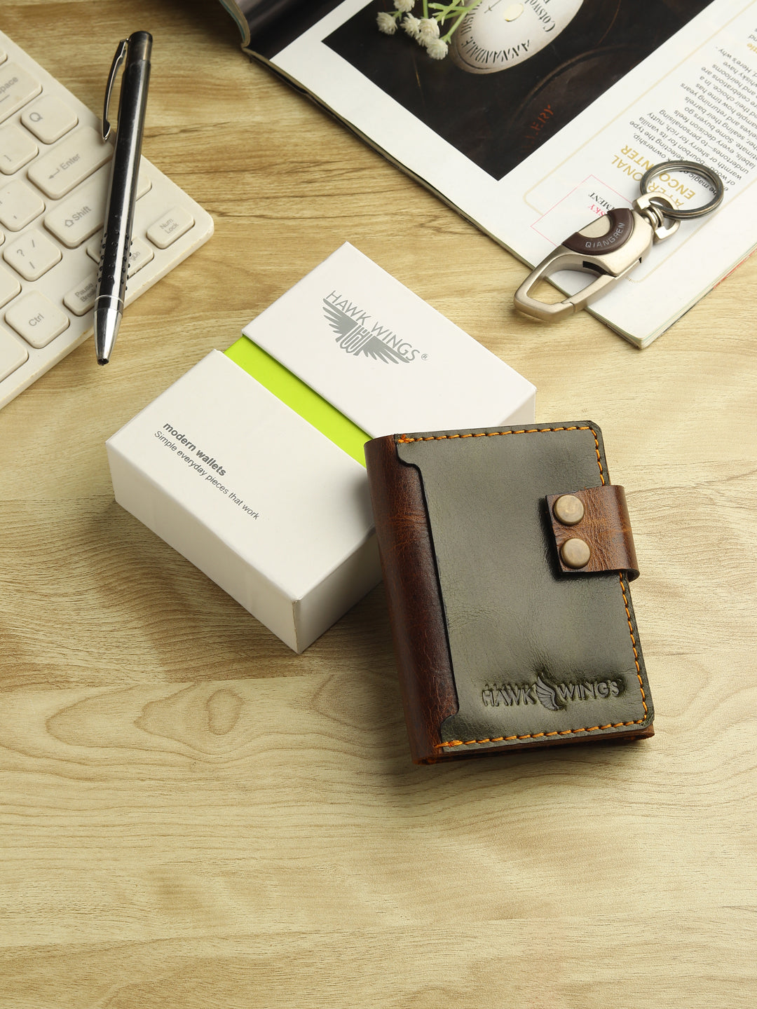 Legacy Notebook Wallet Genuine Leather –  Vertical style Card Holder