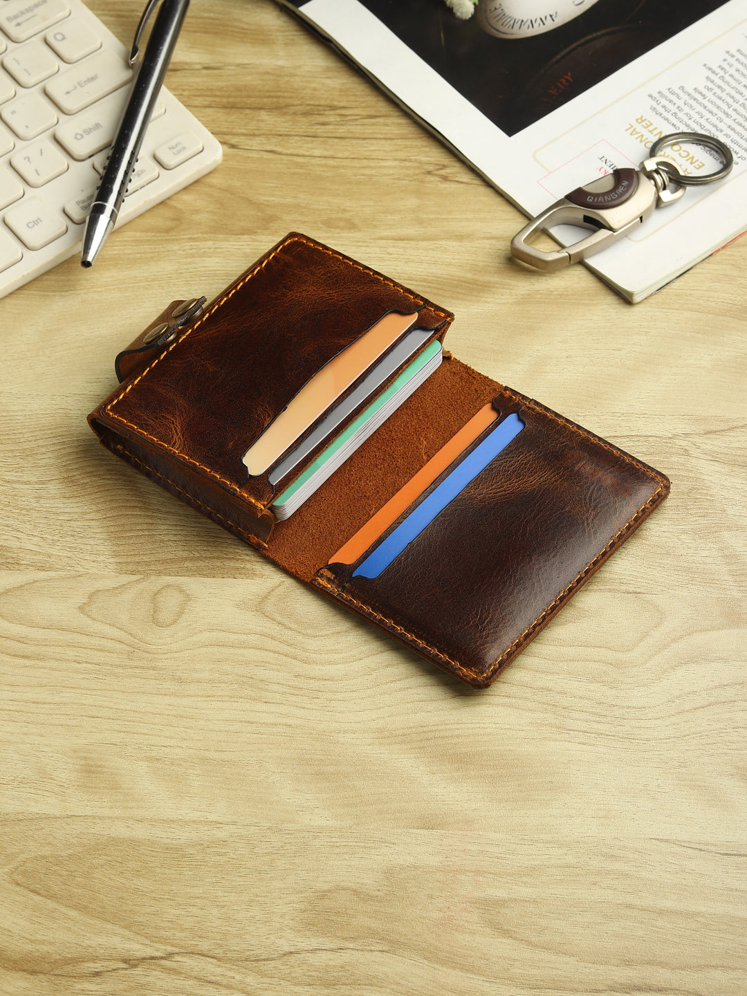Legacy Notebook Wallet Genuine Leather –  Vertical style Card Holder