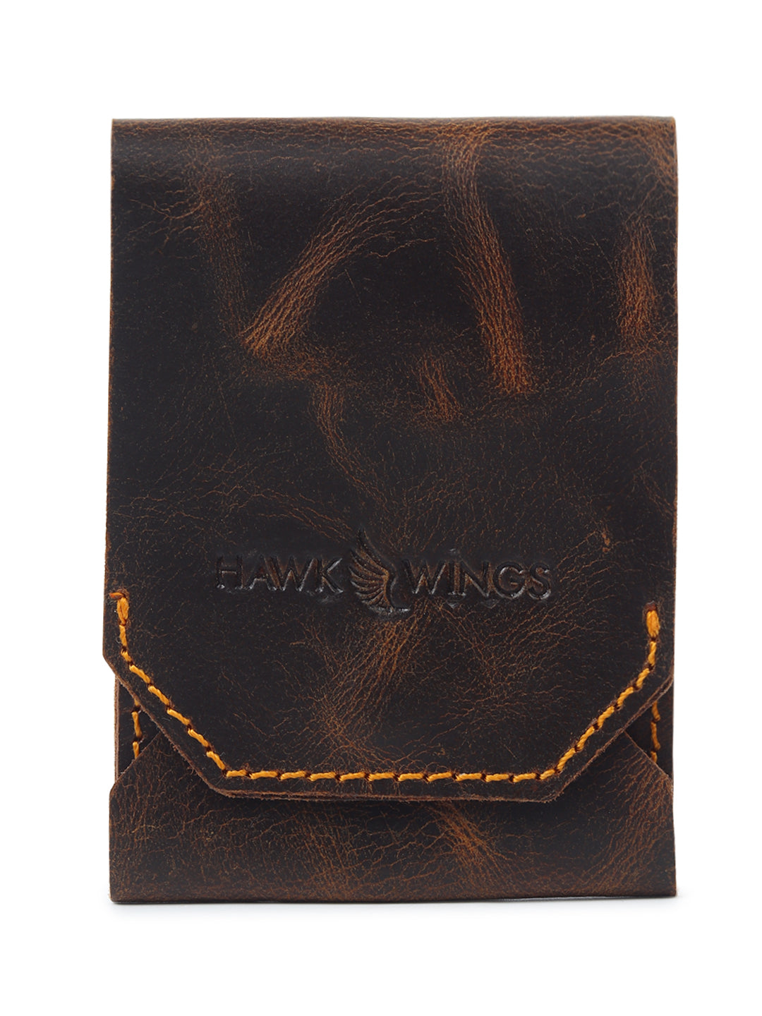 Vintage Snap Genuine Leather Wallet – Slim Card Holder with Cash Compartment