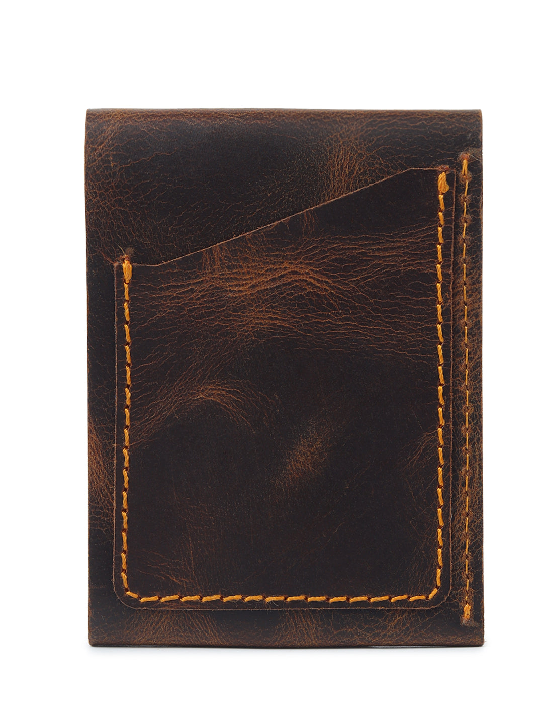 Vintage Snap Genuine Leather Wallet – Slim Card Holder with Cash Compartment