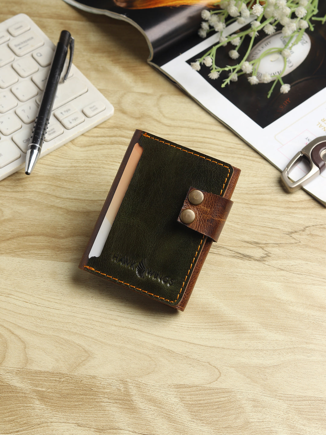 Legacy Notebook Wallet Genuine Leather –  Vertical style Card Holder