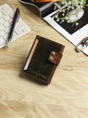 Legacy Notebook Wallet Genuine Leather –  Vertical style Card Holder
