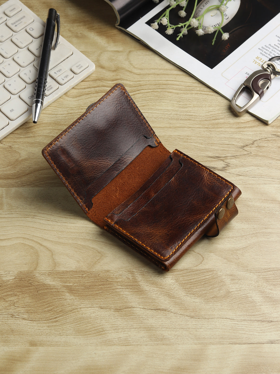 Legacy Notebook Wallet Genuine Leather –  Vertical style Card Holder