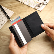 SmartFold Pro Wallet – Leather RFID  Card Holder