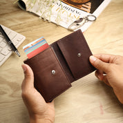 SmartFold Wallet – Leather RFID  Card Holder